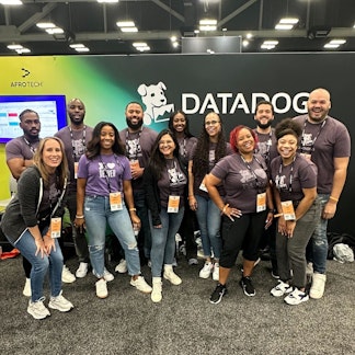 The Datadog booth at Afro Tech Austin